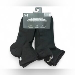 Under Armour UA Training performance Cotton cushioned Quarter Cut Ankle Socks